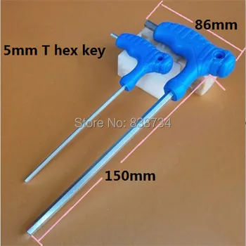 10шт 5 мм T шестостенния ключ от легирана стомана T дръжка шестостенния шестостенния ключ гаечен ключ, инструмент