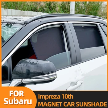 За Subaru Impreza 10TH Авто Козирка Магнитен Предни Шторка На Предното Стъкло на Задната Страна на Детско Прозорец Слънчеви Козирка